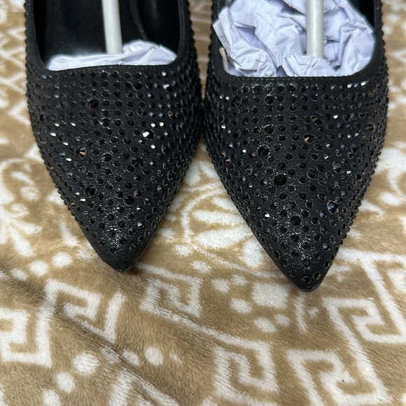 Elisabet Tang Women Pumps, Pointed Toe High Heel Glitter Rhinestone Heels Sparks - Picture 7 of 12